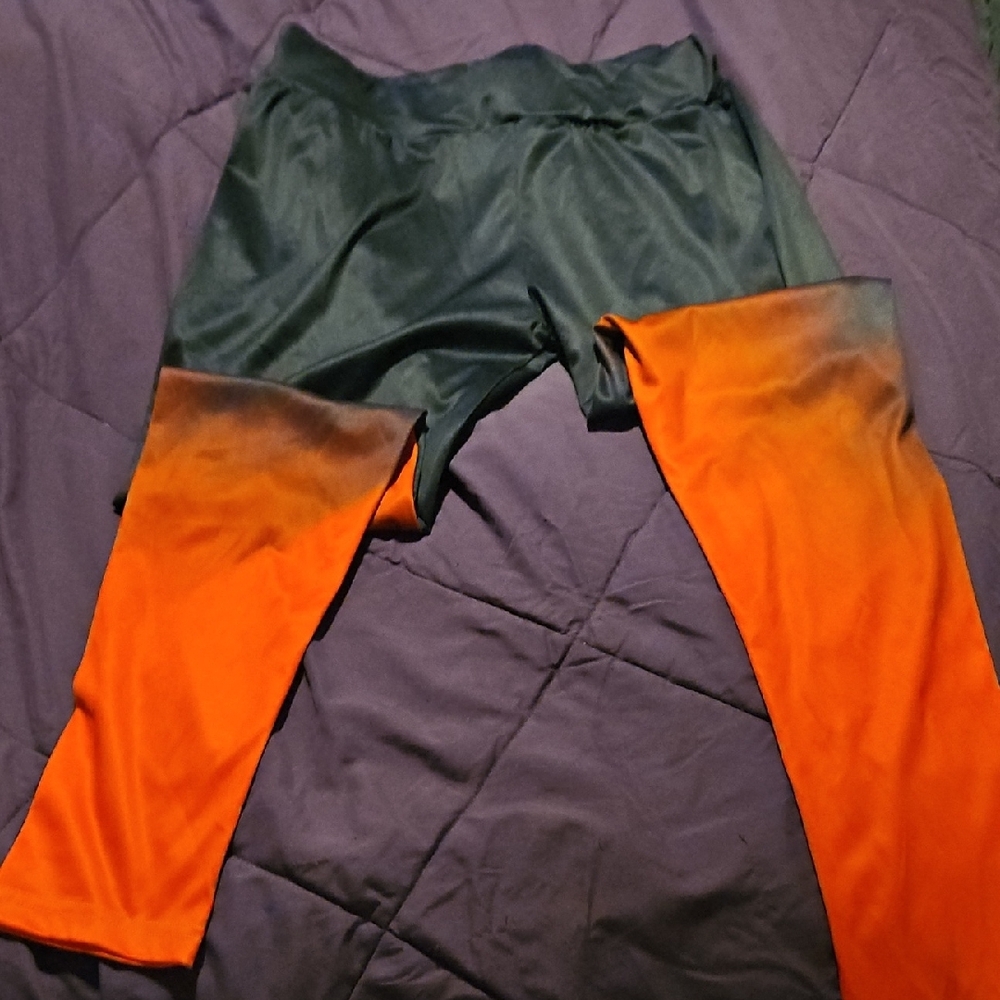 Kids Gradient Red and Black Leggings